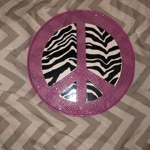 Zebra/Pink Earring Holder